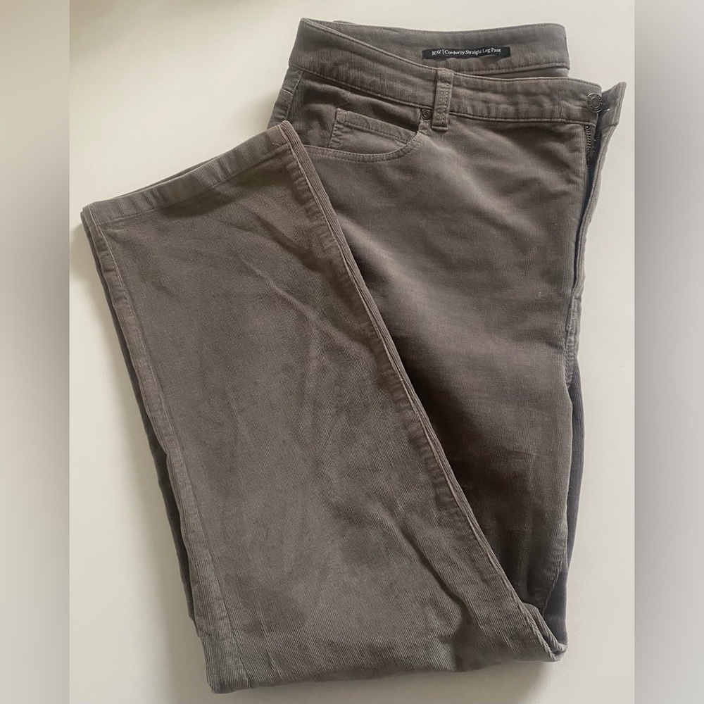 Talbots Corduroy Straight Leg Pant Size 16W